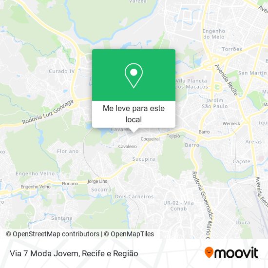Via 7 Moda Jovem mapa