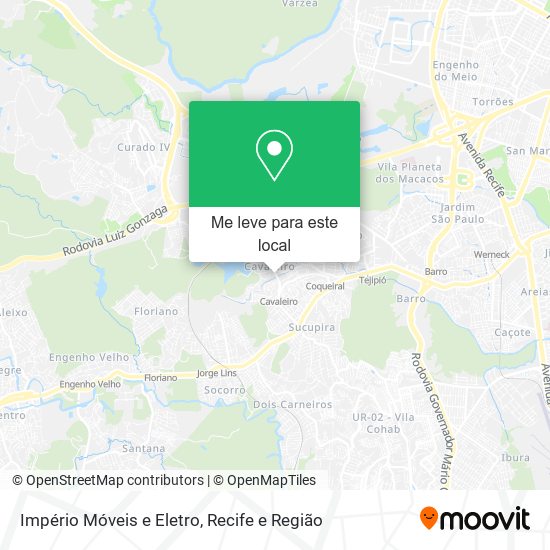 Império Móveis e Eletro mapa
