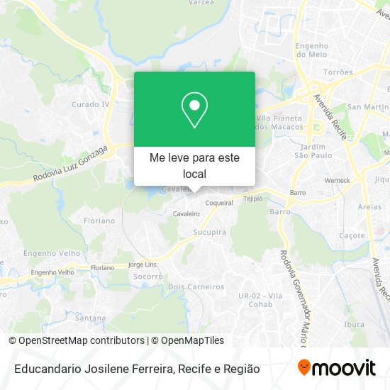 Educandario Josilene Ferreira mapa