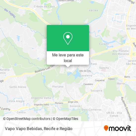 Vapo Vapo Bebidas mapa