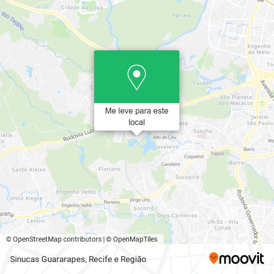 Sinucas Guararapes mapa