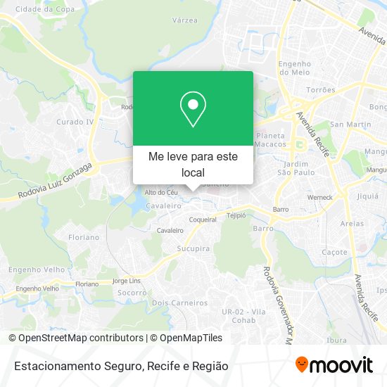 Estacionamento Seguro mapa