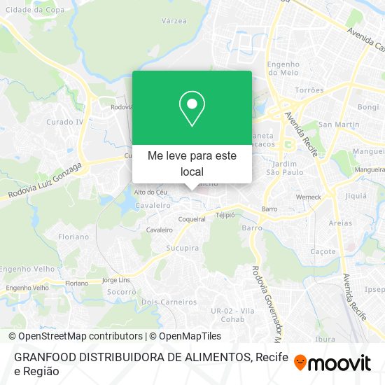 GRANFOOD DISTRIBUIDORA DE ALIMENTOS mapa