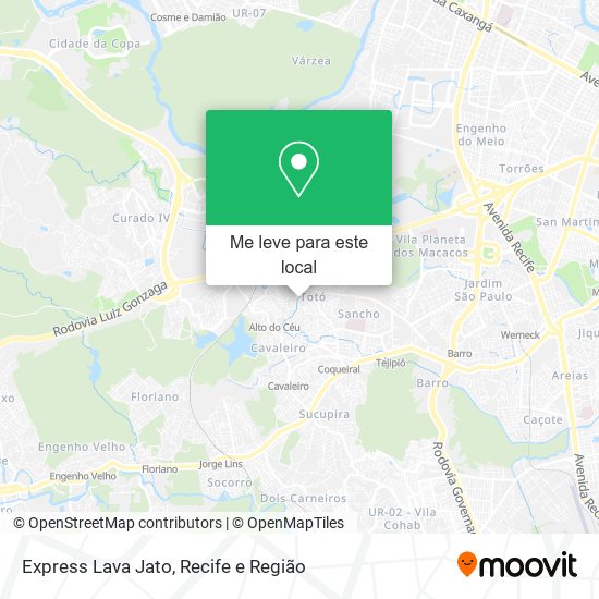 Express Lava Jato mapa