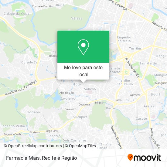 Farmacia Mais mapa
