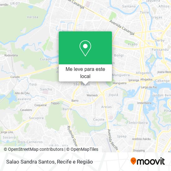 Salao Sandra Santos mapa