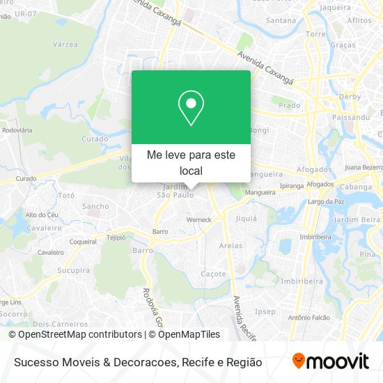 Sucesso Moveis & Decoracoes mapa