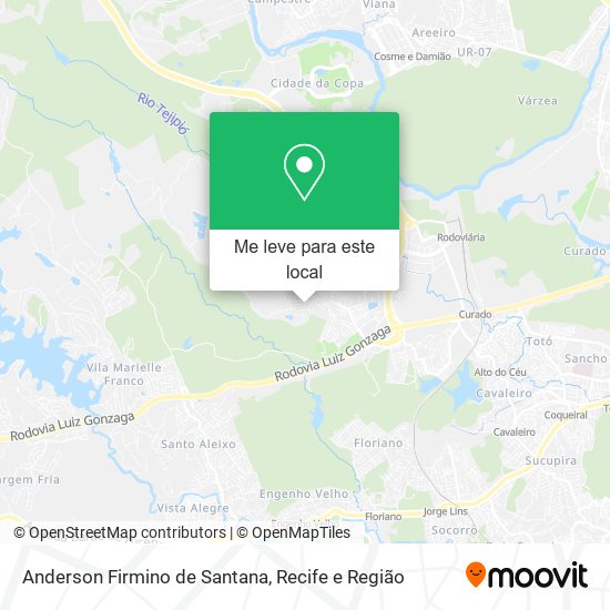 Anderson Firmino de Santana mapa