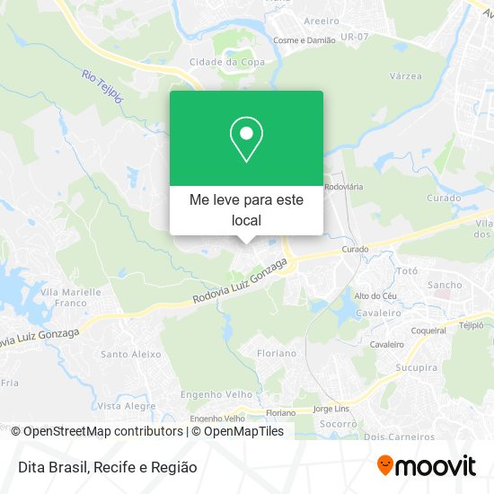Dita Brasil mapa