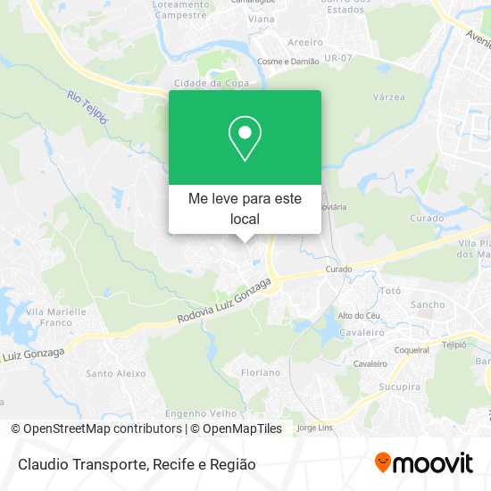 Claudio Transporte mapa