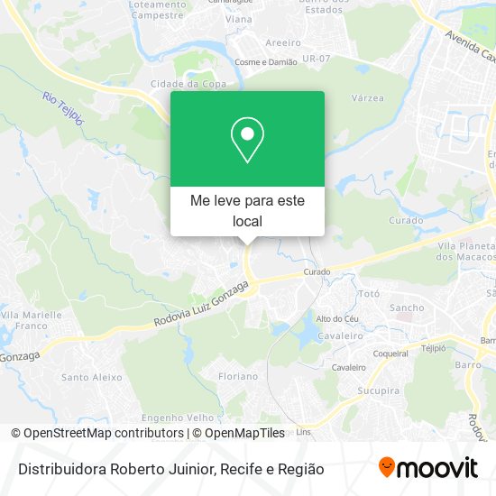 Distribuidora Roberto Juinior mapa