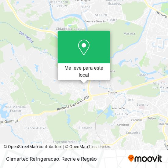 Climartec Refrigeracao mapa