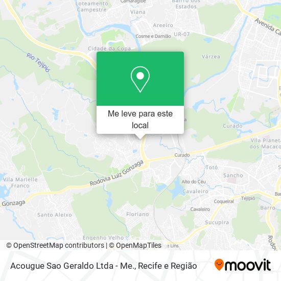 Acougue Sao Geraldo Ltda - Me. mapa