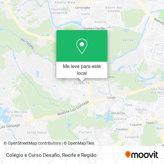 Colégio e Curso Desafio mapa