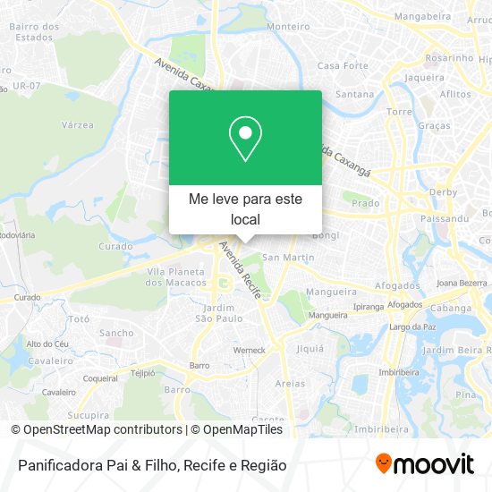 Panificadora Pai & Filho mapa