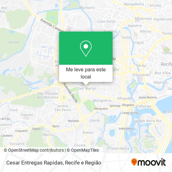 Cesar Entregas Rapidas mapa