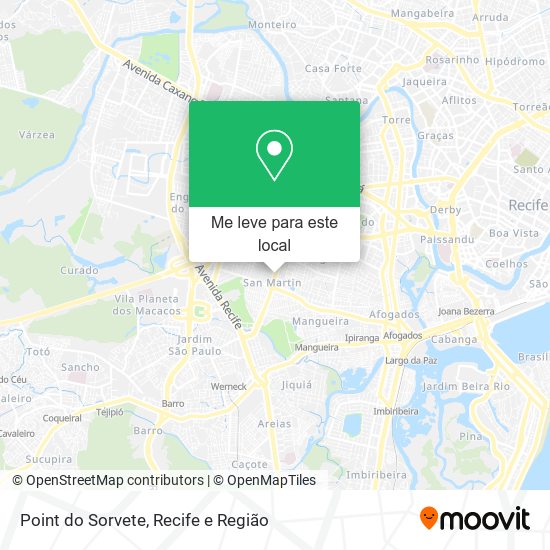 Point do Sorvete mapa