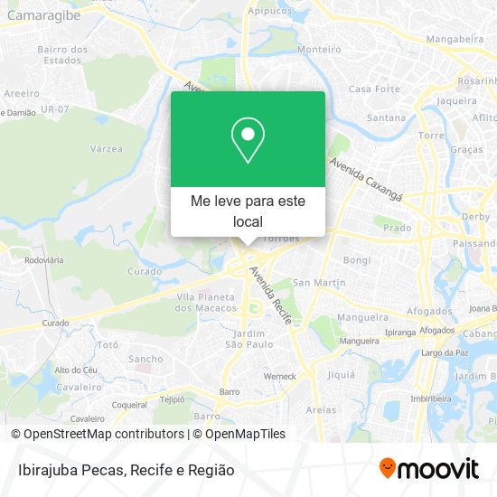 Ibirajuba Pecas mapa