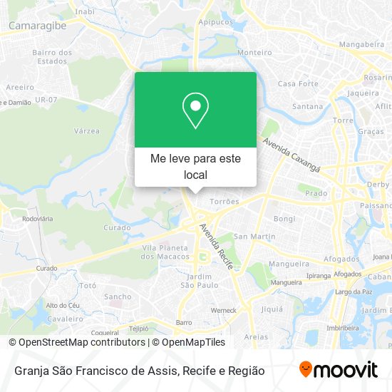 Granja São Francisco de Assis mapa