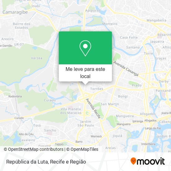 República da Luta mapa