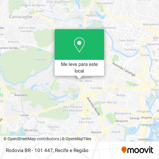 Rodovia BR - 101 447 mapa