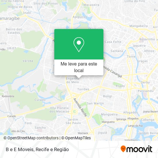 B e E Moveis mapa