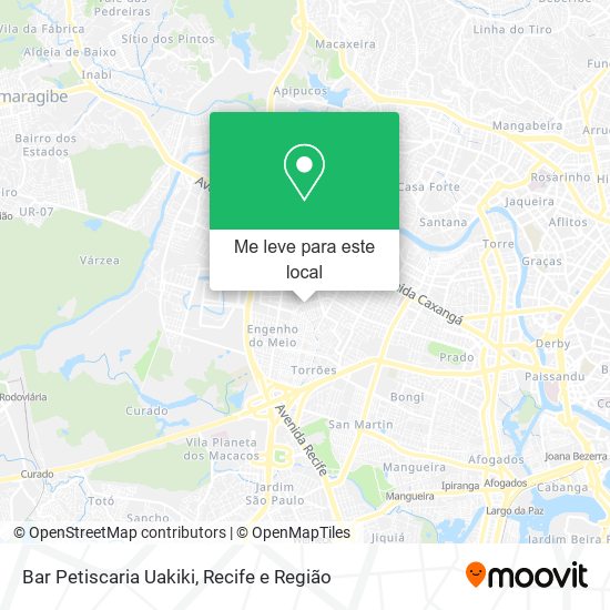 Bar Petiscaria Uakiki mapa