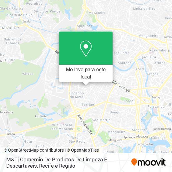 M&Tj Comercio De Produtos De Limpeza E Descartaveis mapa