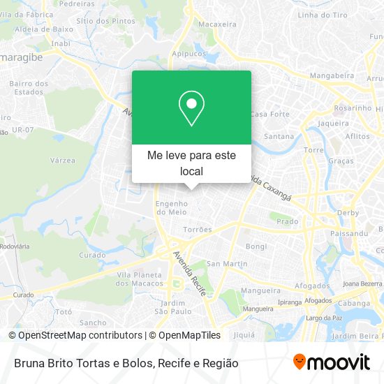 Bruna Brito Tortas e Bolos mapa