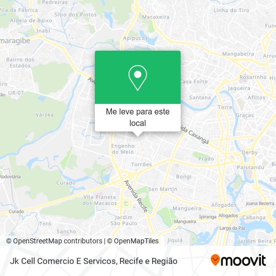 Jk Cell Comercio E Servicos mapa