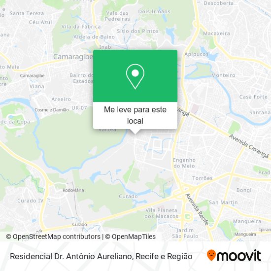 Residencial Dr. Antônio Aureliano mapa