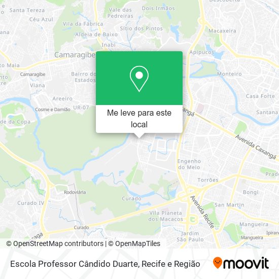 Escola Professor Cândido Duarte mapa