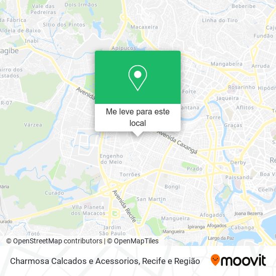 Charmosa Calcados e Acessorios mapa
