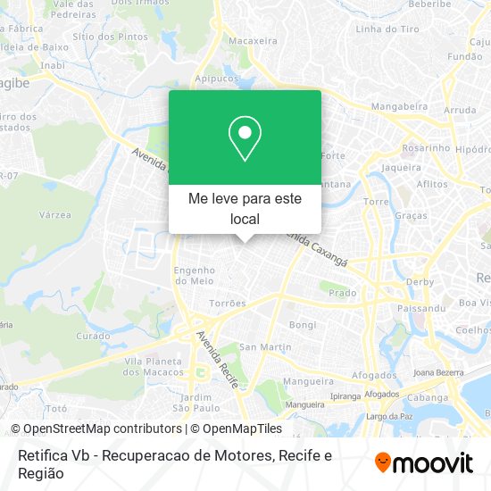 Retifica Vb - Recuperacao de Motores mapa