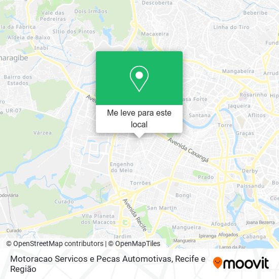 Motoracao Servicos e Pecas Automotivas mapa