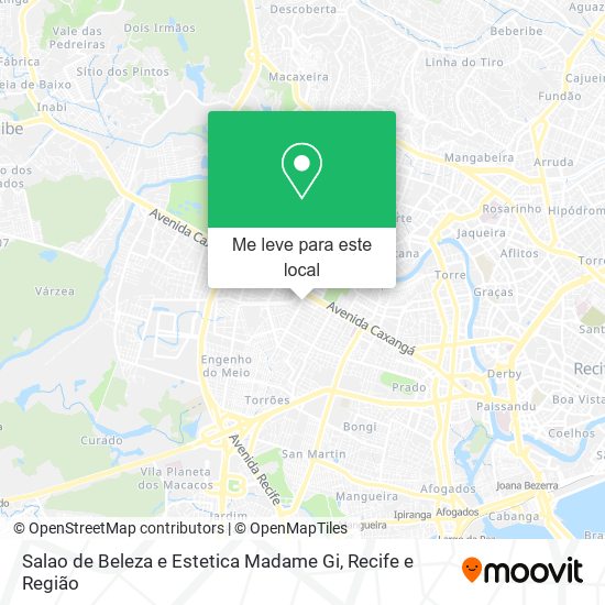 Salao de Beleza e Estetica Madame Gi mapa