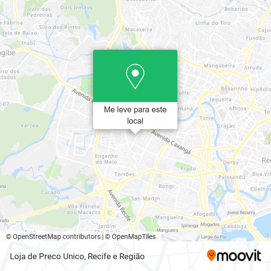 Loja de Preco Unico mapa