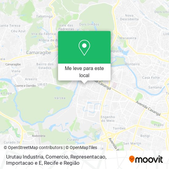 Urutau Industria, Comercio, Representacao, Importacao e E mapa