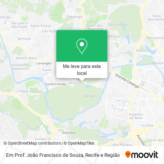 Em Prof. João Francisco de Souza mapa