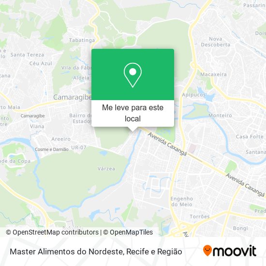 Master Alimentos do Nordeste mapa