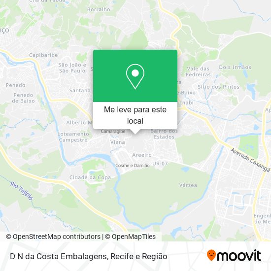 D N da Costa Embalagens mapa