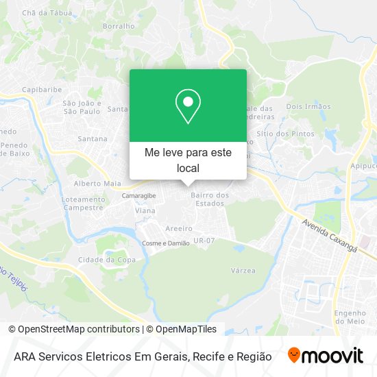 ARA Servicos Eletricos Em Gerais mapa