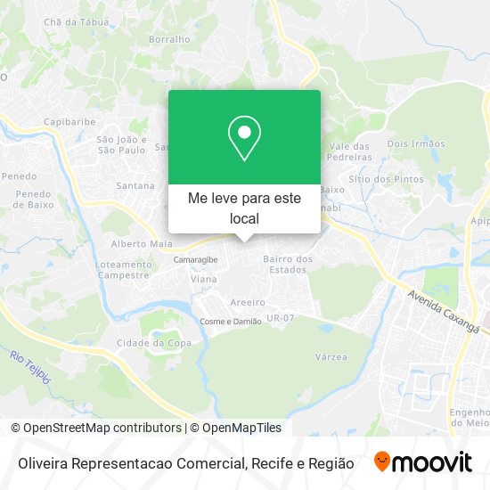 Oliveira Representacao Comercial mapa