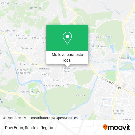 Davi Frios mapa