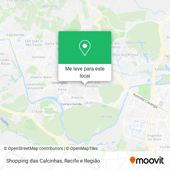 Shopping das Calcinhas mapa