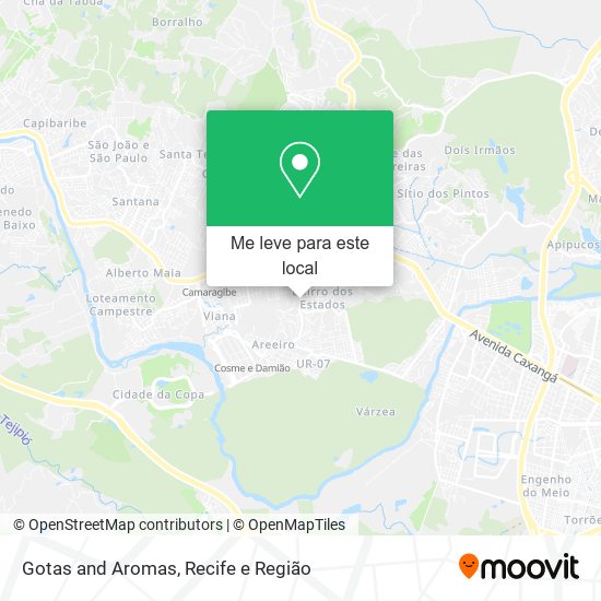 Gotas and Aromas mapa