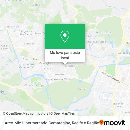 Arco-Mix Hipermercado Camaragibe mapa
