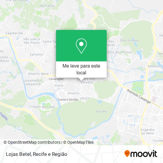 Lojas Betel mapa