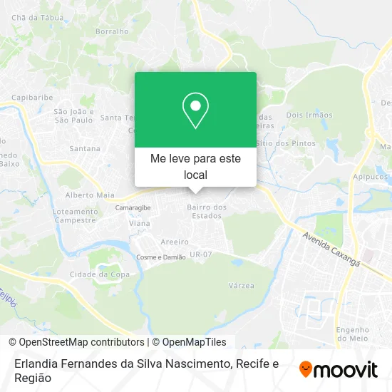 Erlandia Fernandes da Silva Nascimento mapa
