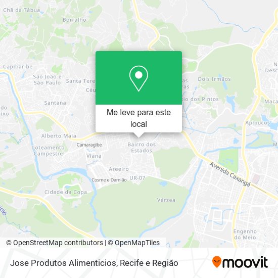 Jose Produtos Alimenticios mapa